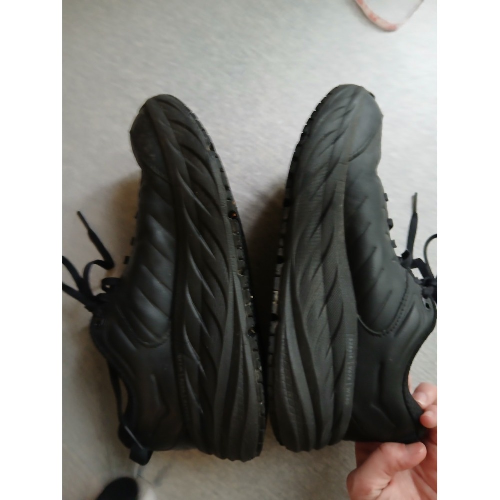 Hoka Sneakers Womens 9 Bondi SR Leather Black Lace Up Casual Comfort Everyday - Picture 9 of 14